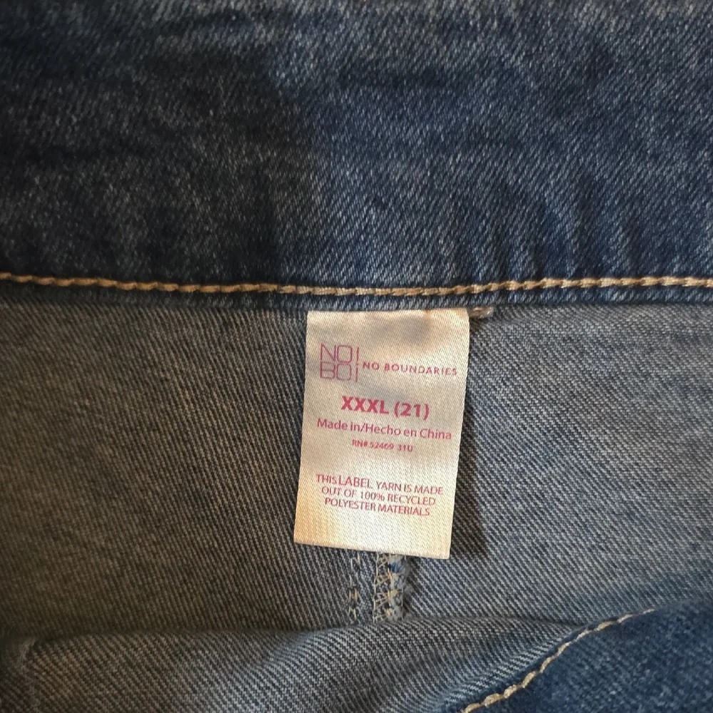 No Boundaries Denim Blue Women's‎ Skort Sz Juniors 21 Xxxl